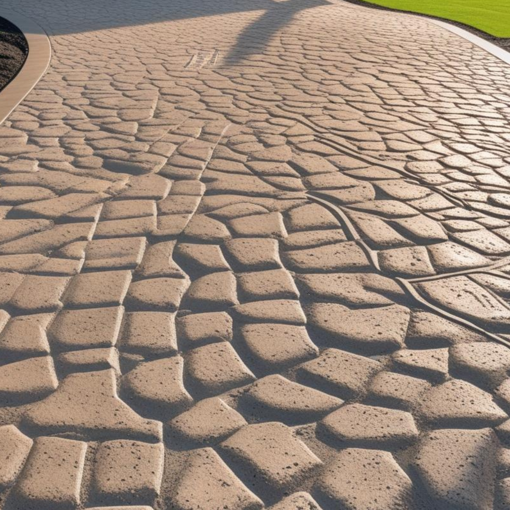 Imprinted Concrete Driveway Services by Abergele driveway company