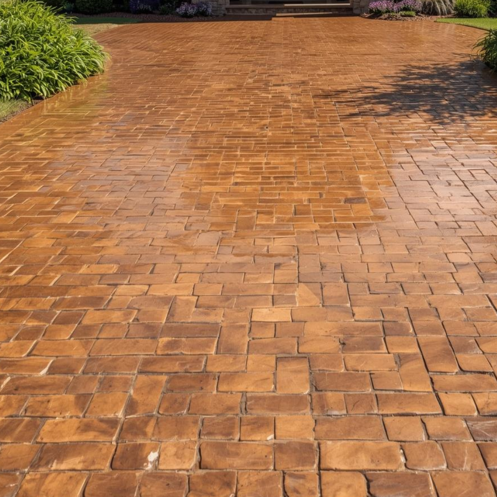 Imprinted Concrete Driveway Solutions by Abergele driveway company