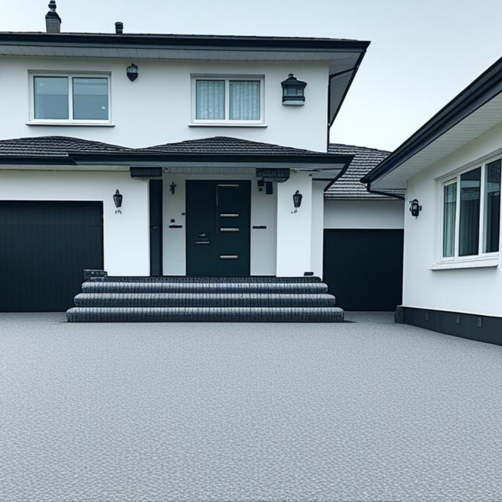 New Resin Driveway in Abergele